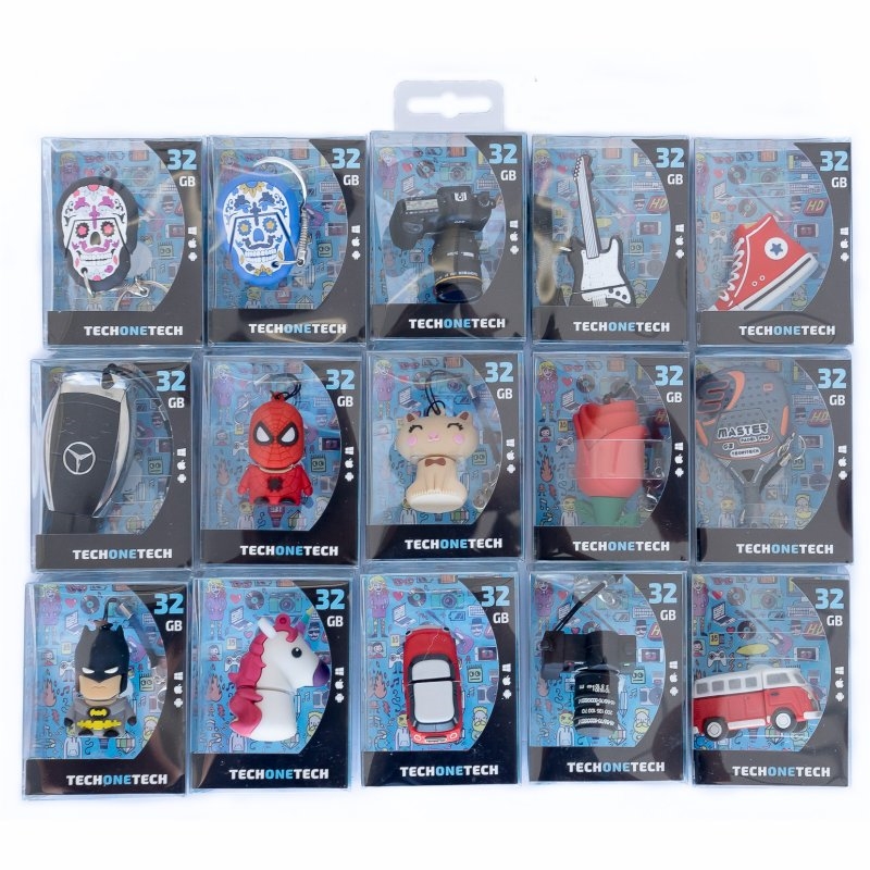 TECH ON TECH - Pack ahorro Pendrives 3D 32 GB 15u (Canon L.P.I. 3,6€ Incluido) (Ref.400833P)