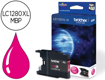 BROTHER - Cartuchos ORIGINALES Inyección De Tinta Magenta (Ref.LC1280XLMBP)