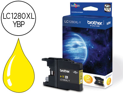 BROTHER - Cartuchos ORIGINALES Inyección De Tinta LC1280XLY Amarillo (Ref.LC1280XLYBP)