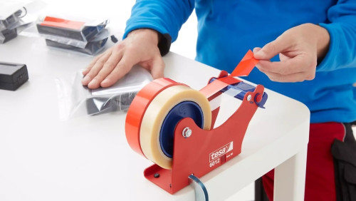 TESA - CINTA de EMBALAJE PVC 4204 rollo 66x50 ROJO (Ref.62204-00004-00)