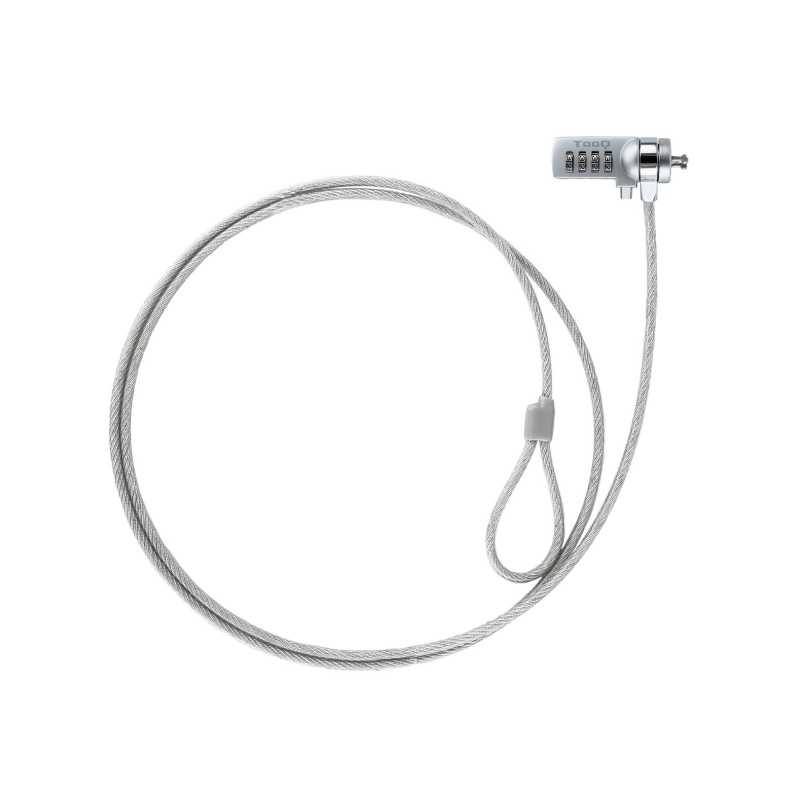 TOOQ - Cable Seguridad combinación para portátiles 1 (Ref.TQCLKC0015)