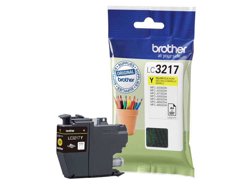 BROTHER - Cartuchos ORIGINALES Inyección De Tinta amarillo 550 páginas MFC-J6530DW/J6930DW LC-3217Y (Ref.LC3217Y)