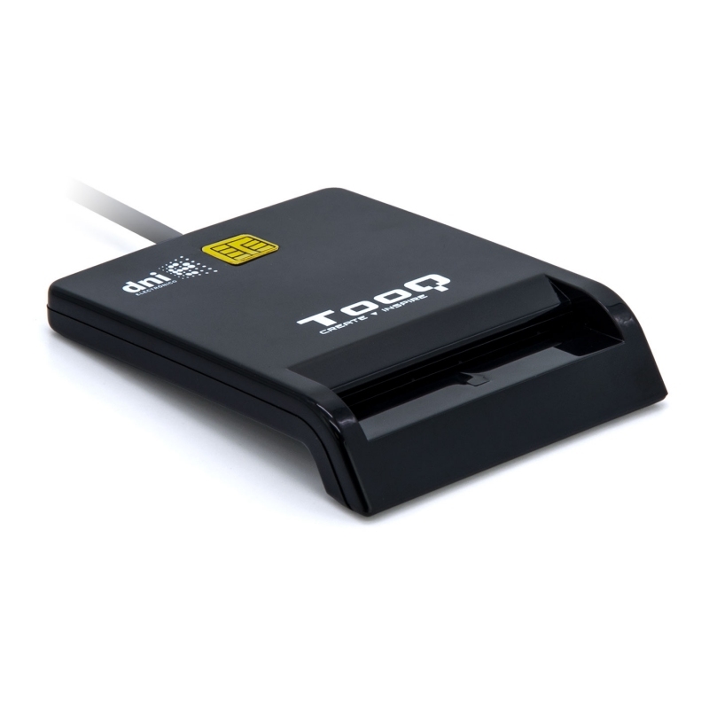 TOOQ - Lector de tarjetas DNIE usb 2.0 negro (Ref.TQR-210B)