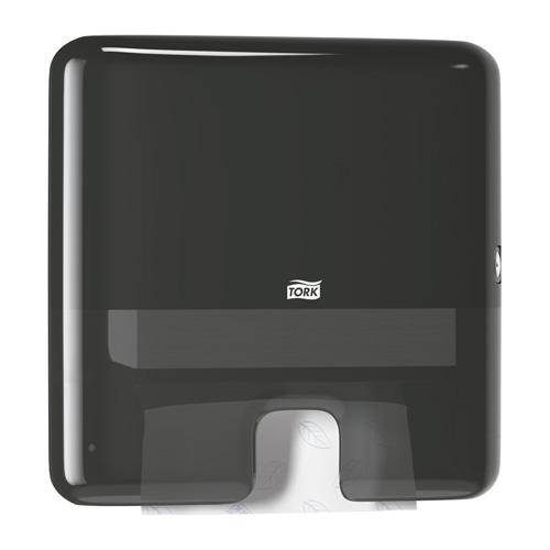 TORK - TOALLERO XPRESS MINI PARA TOALLA ENTREDOBLADA PLASTICO NEGRO (Ref.552108)