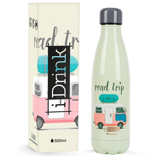 TOTAL JUGGLING S.R.L (I-TOTAL) - I-DRINK BOTELLA ISOTÉRMICA 500ML A/INOXIDABLE ROAD TRIP (Ref.ID0047)