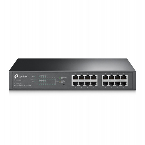 TP-LINK - Gestionado Gigabit Ethernet (10/100/1000) Energía sobre Ethernet (PoE) Negro (Ref.TL-SG1016PE)