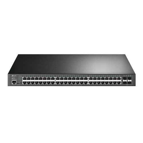 TP-LINK - switch Gestionado L2/L2+ Gigabit Ethernet (10/100/1000) Energía sobre Ethernet (PoE) Negro (Ref.TL-SG3452P)