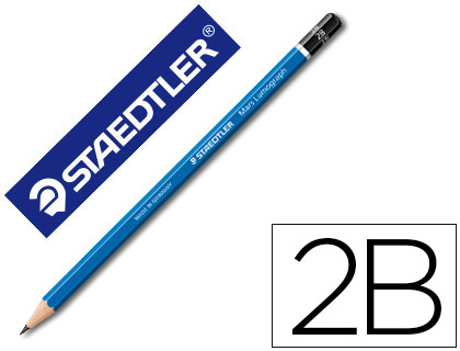 STAEDTLER - LAPICES DE GRAFITO MARS LUMOGRAPH 100 2B UNIDAD (Ref.100-2B)