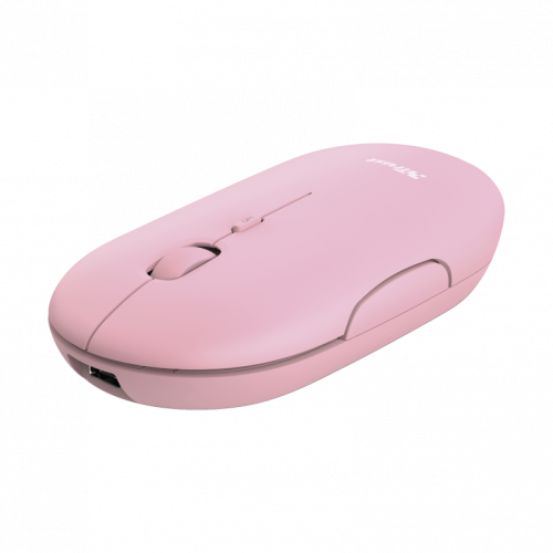 TRUST - Puck ratón Ambidextro RF inalámbrica + Bluetooth Óptico 1600 DPI (Ref.24125)