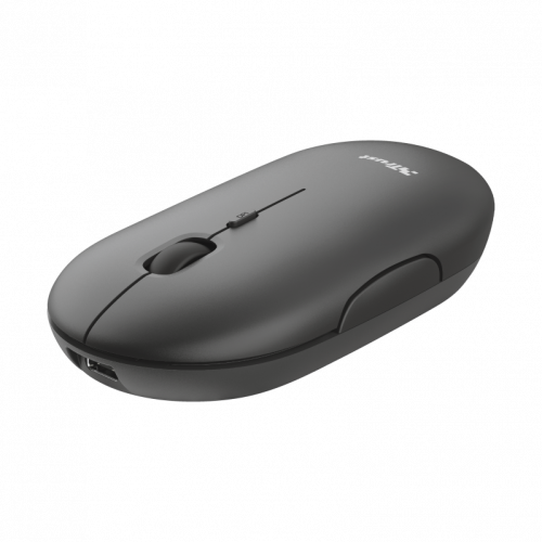 TRUST - Puck ratón Ambidextro RF inalámbrica + Bluetooth Óptico 1600 DPI (Ref.24059)
