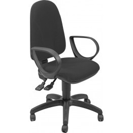 UNISIT - SILLA OPERATIVA TÁMESIS NEGRA REPOSABRAZOS FIJOS (Ref.TMSY/BRJ/EN)