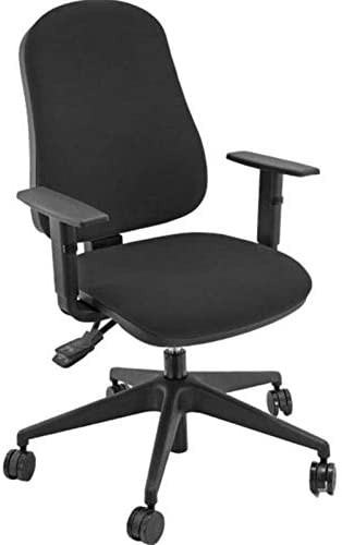 UNISIT - SILLA OPERATIVA TÍBER NEGRA REPOSABRAZOS AJUSTABLES (Ref.SISY/BR/EN)