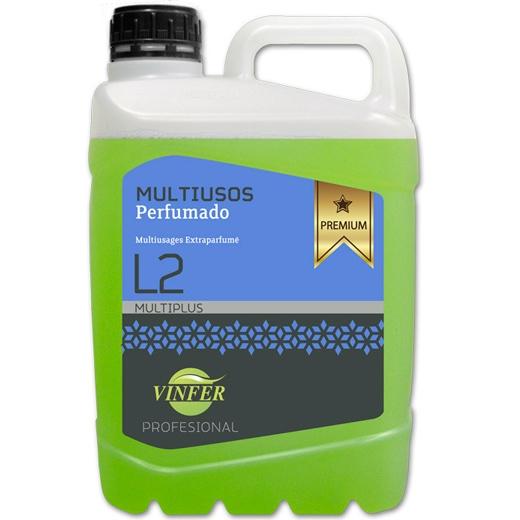 VINFER - LIMPIADOR MULTIUSOS PROFESIONAL L2 EXTRA PERFUMADO VERDE GARRAFA 5L (Ref.L321G05008)