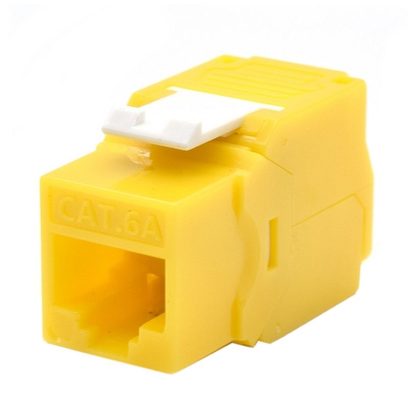 WP - Keystone Cat. 6a UTP RJ45/Hembra Amarillo (Ref.C-KEY-6AUP-TL/Y)