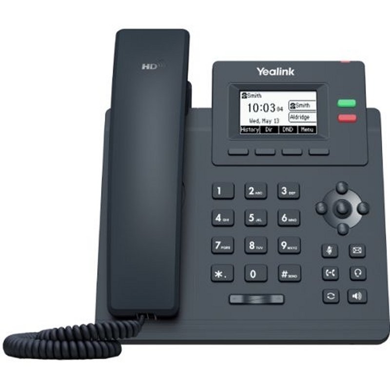 YEALINK - 2 cuentas, CON PoE, SIN PSU (Ref.SIP-T31P)