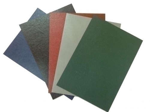 YOSAN - TAPA de ENCUADERNAR CARTON GOFRADO PIEL A4 0,8 mm VERDE CAJA de 50 (Ref.0510GPVED)
