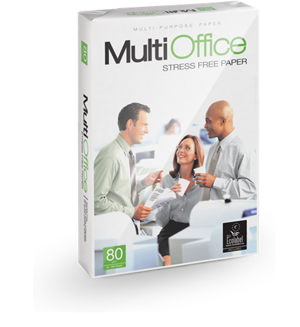 MULTIOFFICE - PAPEL A4 - 80g - Blancura CIE 161 - Paquete 500h
