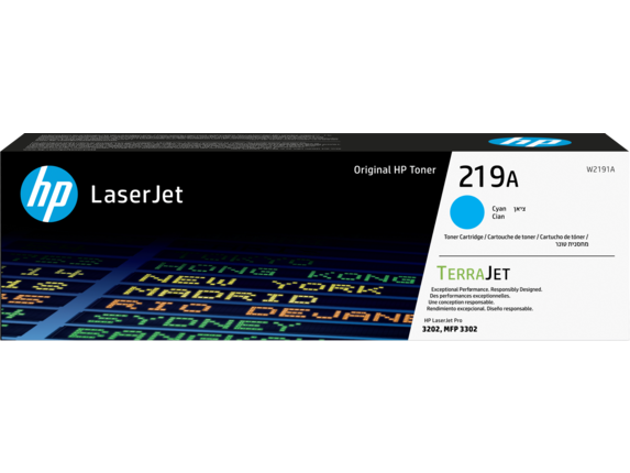 HP ( HEWLETT PACKARD ) - Toner ORIGINAL LaserJet 219A - Cian - 1.200pag. (Ref.W2191A)