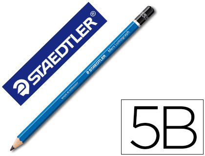 STAEDTLER - LAPICES DE GRAFITO MARS LUMOGRAPH 100 5B UNIDAD (Ref.100-5B)