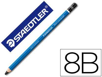 STAEDTLER - LAPICES DE GRAFITO MARS LUMOGRAPH 100 8B UNIDAD (Ref.100-8B)