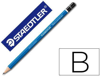 STAEDTLER - LAPICES DE GRAFITO MARS LUMOGRAPH 100 B UNIDAD (Ref.100-B)
