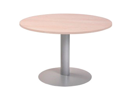 ROCADA - Mesa de reunión circular Serie Meeting Melamina Diametro 120cm Gris (Ref.3006AT02)