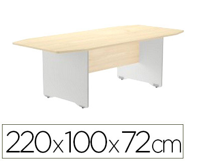 ROCADA - Mesa rectangular Serie Meeting Reunión 220x100cm Gris-Gris (Ref.3003AB02)