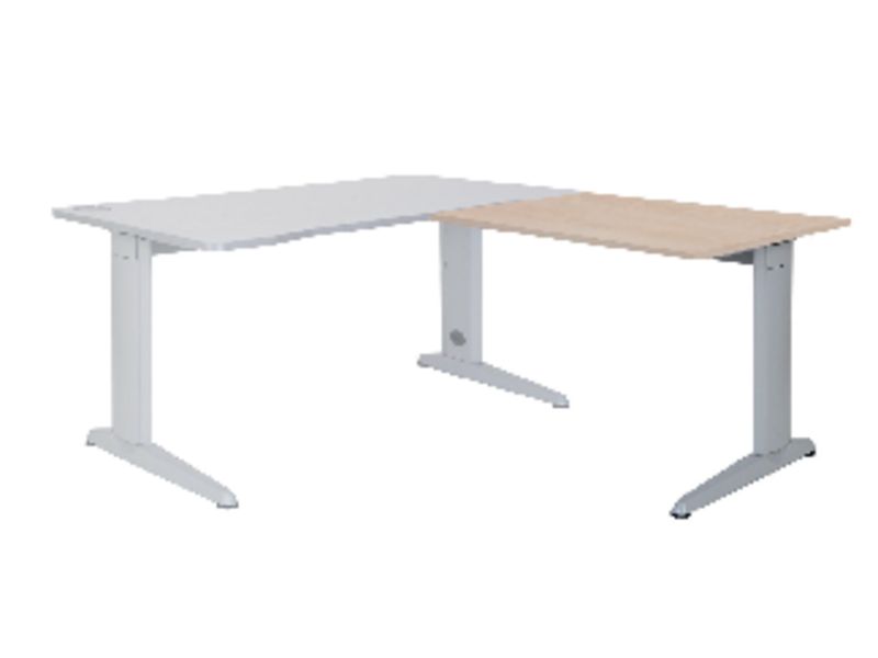 ROCADA - Ala para Mesa rectangular Serie Metal Ala mesa Rectangular Gris 100x60 cm (Ref.2102AC02)