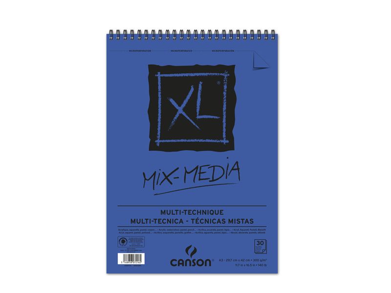 CANSON - Album XL MIX MEDIA 30 HOJAS PAPEL 300G. FORMATO A3 (Ref.200807216)