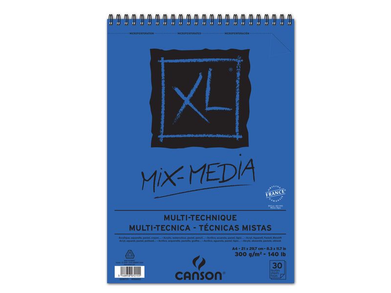 CANSON - Album XL MIX MEDIA 30 HOJAS PAPEL 300G. FORMATO A4 (Ref.200807215)