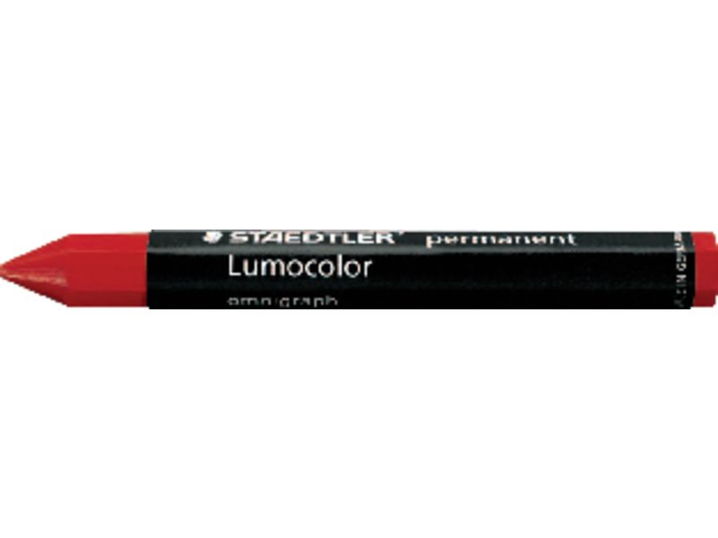 STAEDTLER - Crayon Cera Para Marcar 12mm Rojo - Caja 12u. (Ref.236-2)