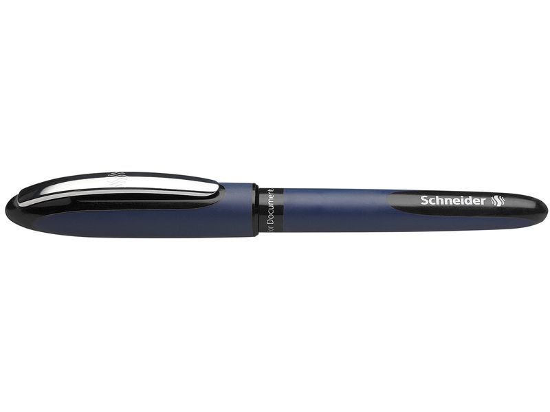 SCHNEIDER - Rollerball NEGRO CON CLIP METÁLICO. TRAZO 0,6 MM. (Ref.183001)