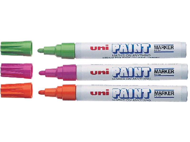 UNI-BALL - Marcador permanente PX-21 Trazo 0,8-1,2mm Punta conica Blanco (Ref.558601000)