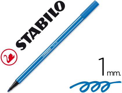 STABILO - ROTULADOR ACUARELABLE PEN 68 AZUL MARINO ULTRAMAR 1 MM (Ref.68/32)