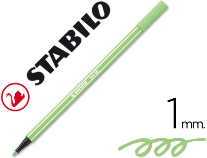 STABILO - ROTULADOR ACUARELABLE PEN 68 VERDE HIELO 1 MM (Ref.68/13)