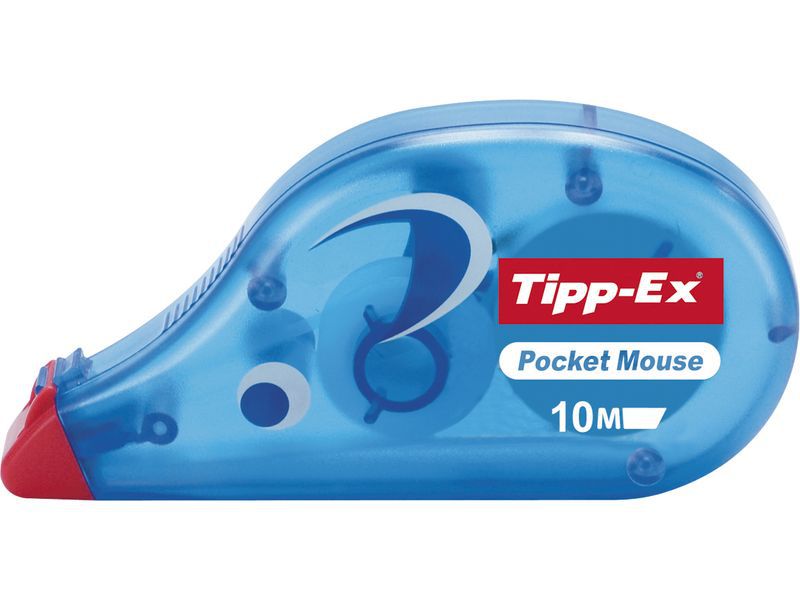 TIPP-EX - Cinta correctora Pocket Mouse 4,2mm x 10m Frontal Con tapa protectora (Ref.8207901)