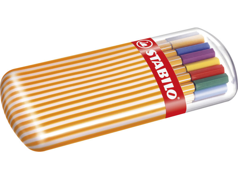 STABILO - Rotulador Punta de Fibra Point 88 Colores surtidos Trazo 0,4 mm Estuche 20 Ud 8820/02 (Ref.8820-02)