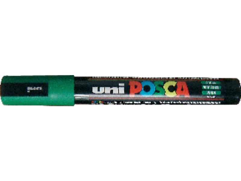 UNI-BALL - Marcador especial PC-5M punta de 1,8-2,5 mm. Lavable Carteleria, postes.Verde (Ref.152686000)