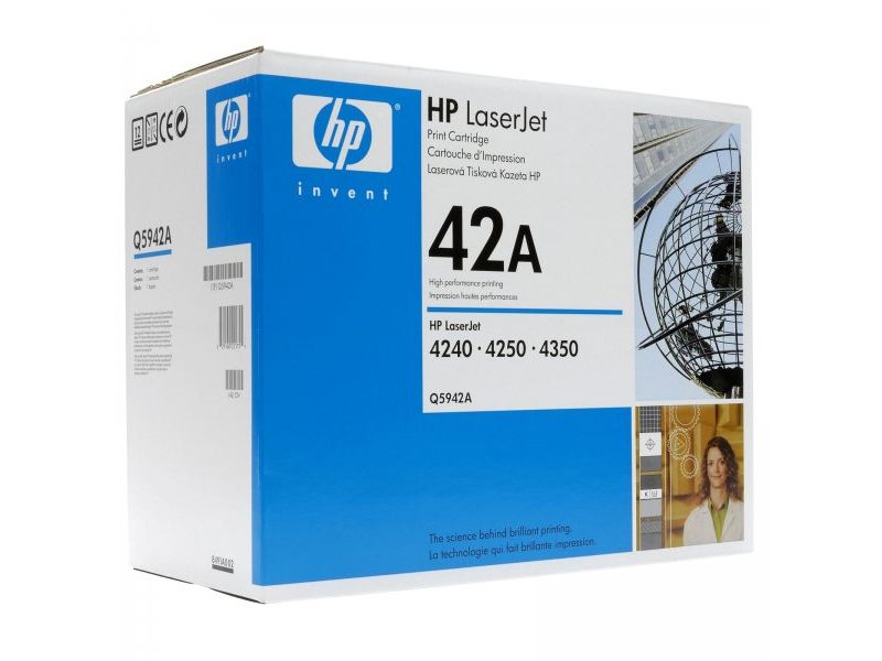 HP ( HEWLETT PACKARD ) - Toner Laser ORIGINALES 42A Negro (Ref.Q5942A)