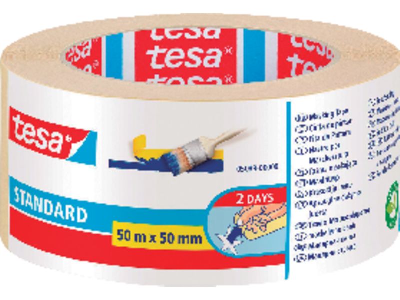 TESA - Cintas Pintor 50mmX50m Para trabajos de pintura 05089-00000-02 (Ref.05089-00000-00)
