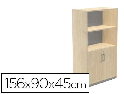 ROCADA - Armario de puertas bajas Serie Store Con cerradura 156x90x45cm Haya-Haya (Ref.1057AA01)