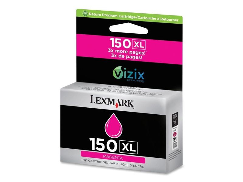 LEXMARK - Cartuchos ORIGINALES Inyección De Tinta 150 XL Magenta (Ref.14N1616E)