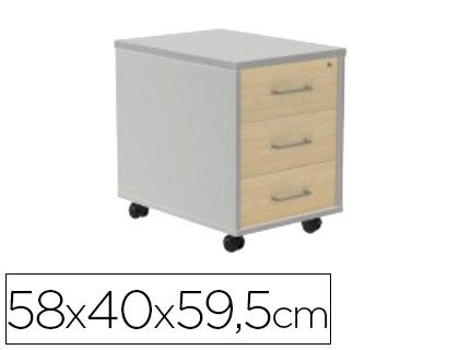 ROCADA - Bucks Serie Store 3 cajones 43X59X58 Gris (Ref.4003AB02)