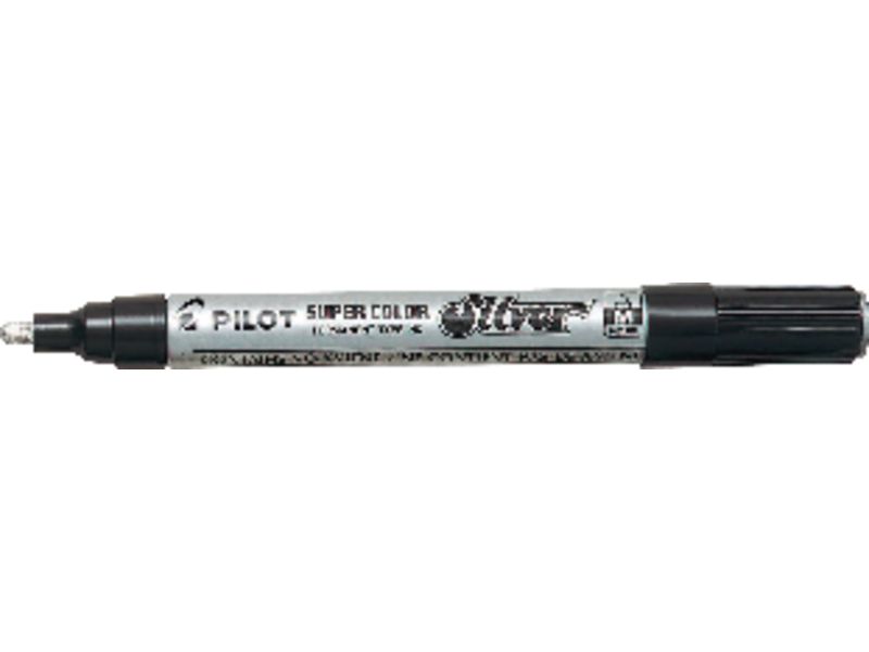 PILOT - Rotulador SUPER SILVER. COLOR PLATA. (Ref.SC-S-M / NPM)