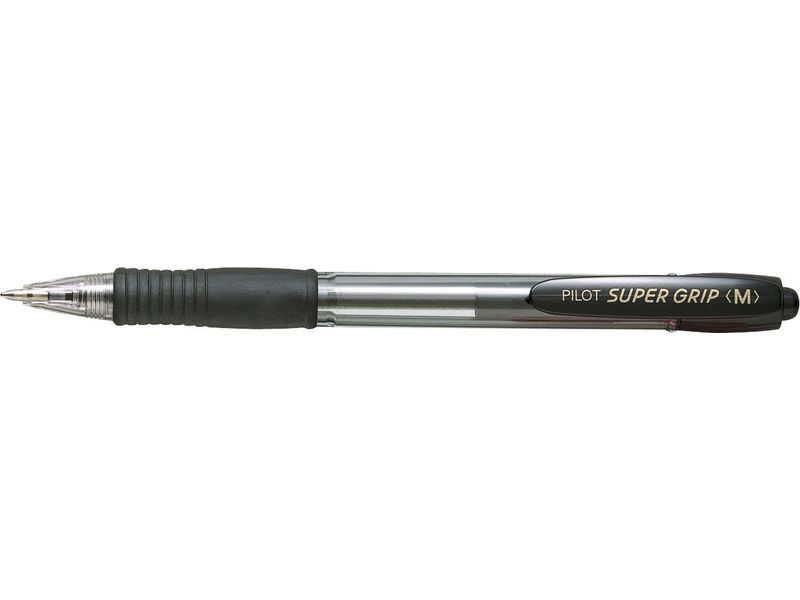 PILOT - Boligrafo retractil SUPER GRIP negro trazo 0,4 mm Retráctil NSGN (Ref.BPGP-10R-M-B / NSGN)