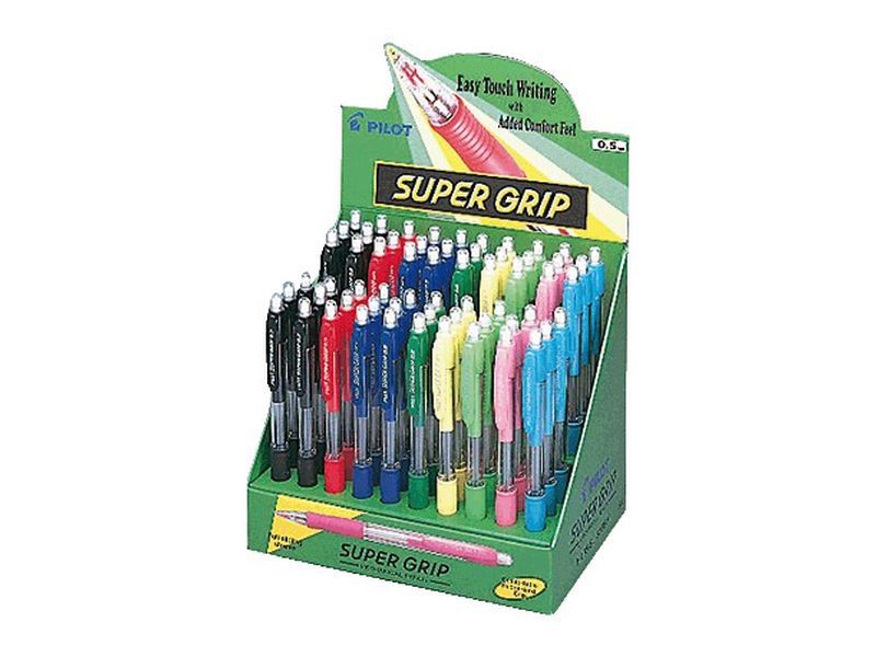 PILOT - Portaminas SUPER GRIP.Colores surtidos (Ref.H-185-SL-60DPK / NE185)