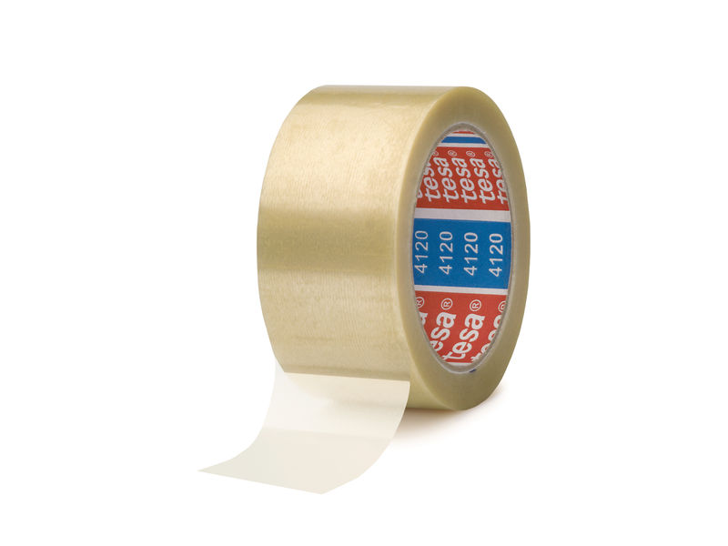 TESA - Cinta embalaje 50mmx66m Transparente PVC de alta calidad (Ref.04120-00008-00)