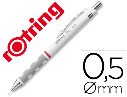 ROTRING - PORTAMINAS TIKKY 0,5 MM BLANCO (Ref.1904698)