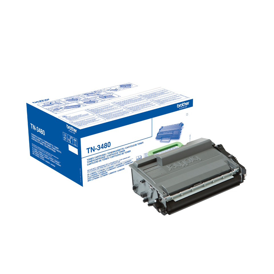 BROTHER - Toner Laser ORIGINALES NEGRO 8000 PAGINAS BK (Ref.TN3480)