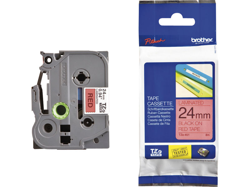 BROTHER - Cinta Tze-231 Negro/Blanco 12mmx8m (Ref.TZe231)